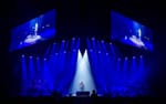 Chris Kläfford närbild på scen, Tele2 Awards 2023 3Arena