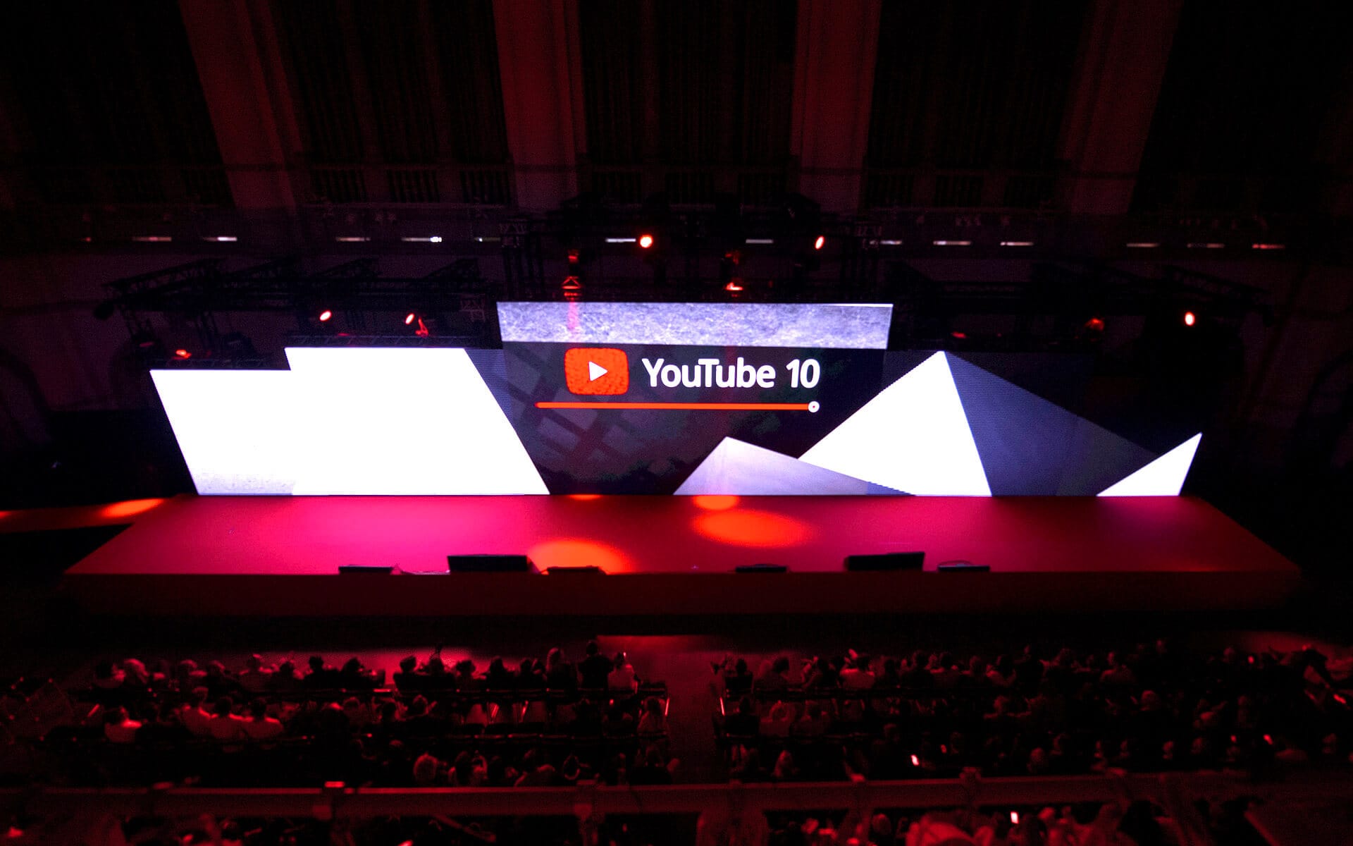 Atmosphere shot from YouTube 10th anniversary at Nordic Museum Stockholm