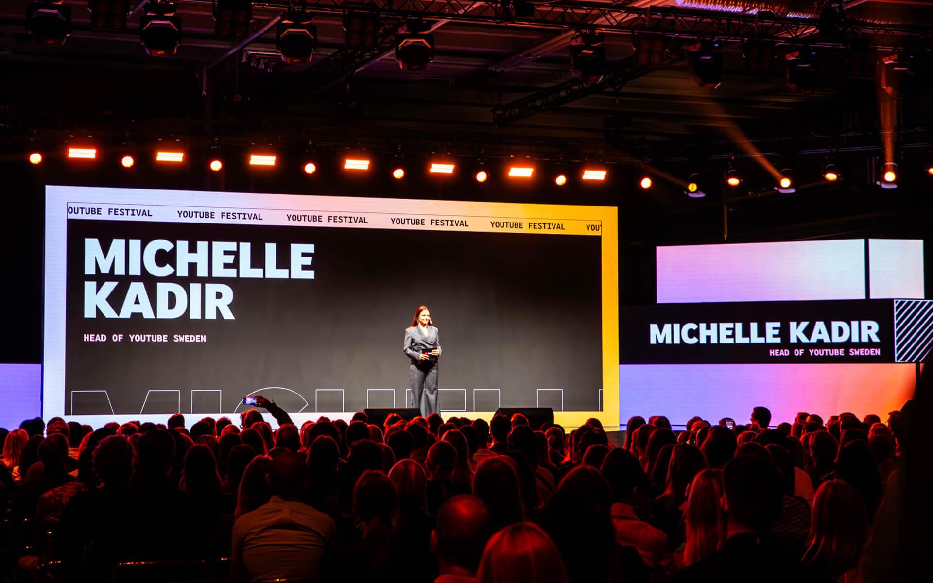 Michelle Kadir på Youtube Festival 2023 Stockholm