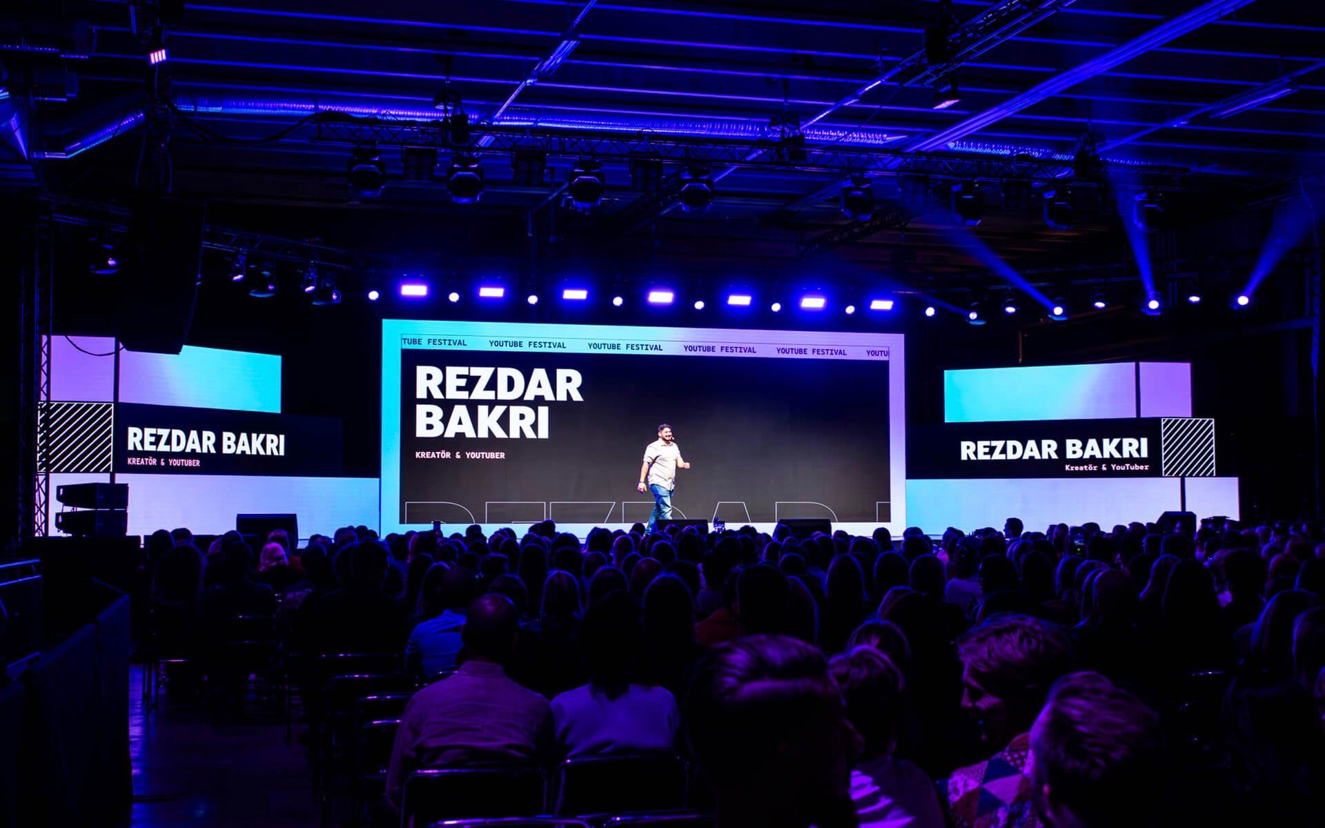 Rezdar Bakri på Youtube Festival 2023 Stockholm