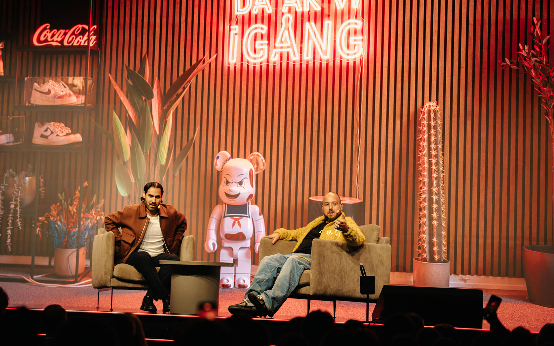 Custom-built stage design on main stage