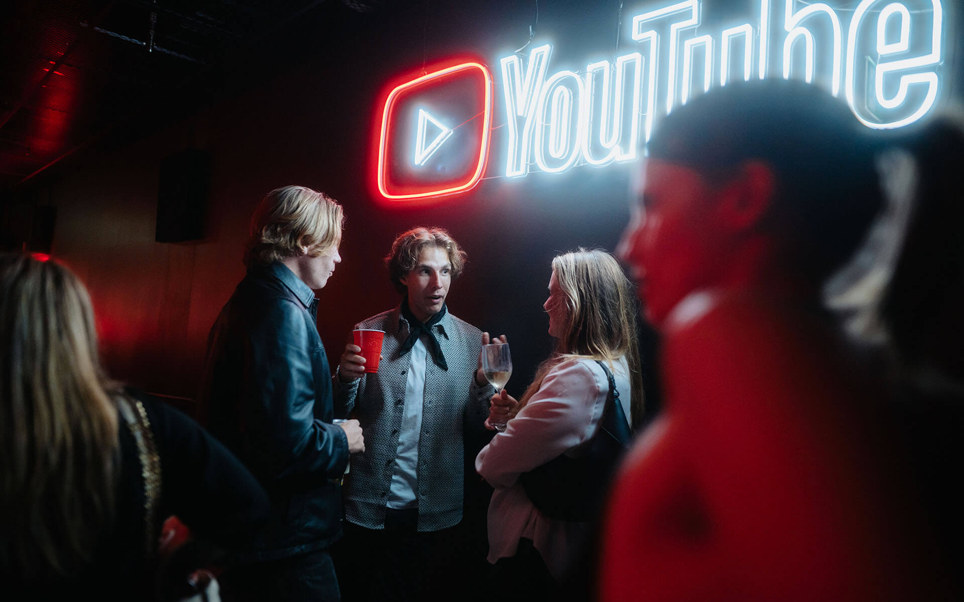 Mingle area during YouTube Festival 2025