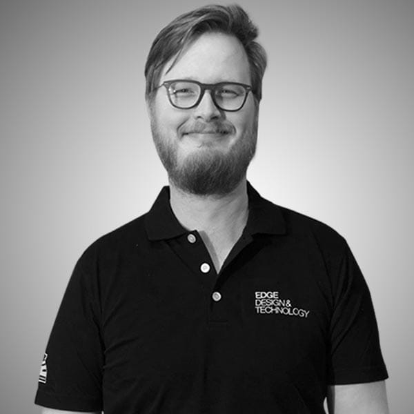 Andreas Graning, Printansvarig på EDGE Design & Technology